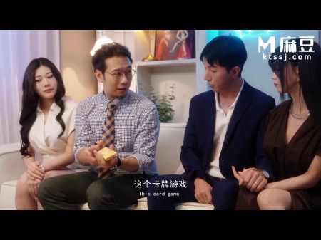 modelmedia Ásia esposa safada de um casal coreano chinês trocando quarteto 